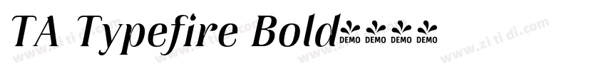 TA Typefire Bold字体转换